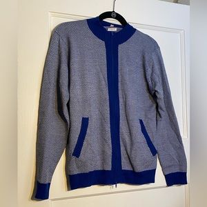 Peter Millar Merino Wool Zip Up Jacket Size Large